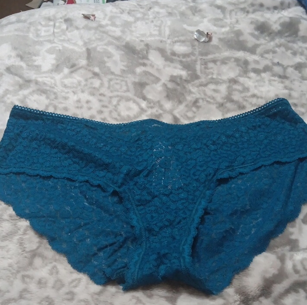 Victoria's Secret Blue Lace Cheeky Panties